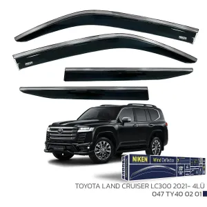 Niken Cam Rüzgarlığı uyumlu Toyota Land Cruıser LC300 2021 Sonrası - Kromlu Cam Rüzgarlığı 4Lü Parça modelleri Oto Aksesuar Shop'de. Kaliteli malzeme, hızlı