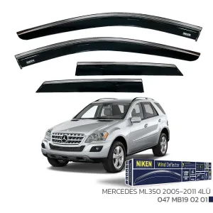 Niken Cam Rüzgarlığı uyumlu Mercedes ML350 2005-2011 - Kromlu Cam Rüzgarlığı 4Lü Parça modelleri Oto Aksesuar Shop'de. Kaliteli malzeme, hızlı kargo ve güvenli