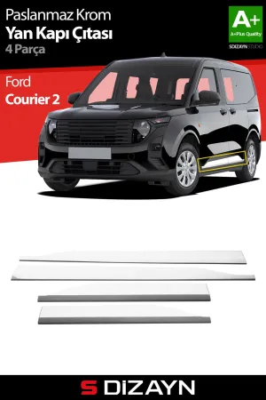s-dizayn uyumlu Ford Courier Krom Yan Kapı Çıtası 4 Prç. 2023 Üzeri A+ Kalite modelleri Oto Aksesuar Shop'de. Kaliteli malzeme, hızlı kargo ve güvenli