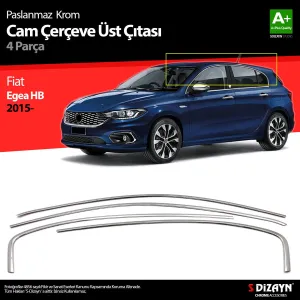 Fiat Egea Hatchback 2015-Günümüz (HB) uyumlu HB Krom Cam Üst Çıtası 4 Prç. 2015 Üzeri (Mat Krom) A+ Kalite modelleri Oto Aksesuar Shop'de. Kaliteli malzeme,