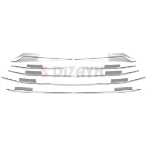 S-Dizayn Ford Tourneo Custom 2 Krom Ön Panjur 9 Prç. 2023 Üzeri A+ Kalite thumb 2