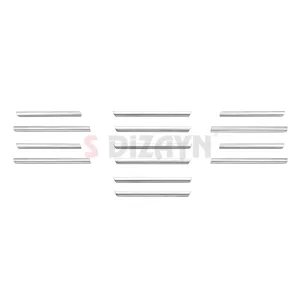 S-Dizayn Fiat Egea Krom Ön Tampon Alt Çıtası Diamond Model 14 Prç. 2020 Üzeri (Parlak Krom) A+ Kalite thumb 2