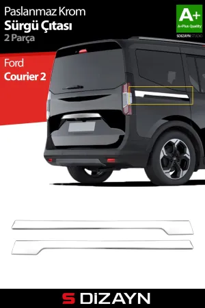 s-dizayn uyumlu Ford Courier Krom Sürgülü Kapı Çıtası 2 Prç. 2023 Üzeri A+ Kalite modelleri Oto Aksesuar Shop'de. Kaliteli malzeme, hızlı kargo ve güvenli