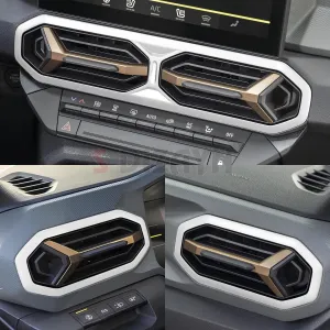 S-Dizayn Renault Duster Krom Havalandırma Çerçevesi 3 Prç. 2024 Üzeri (Mat Krom) A+ Kalite - Görsel 5