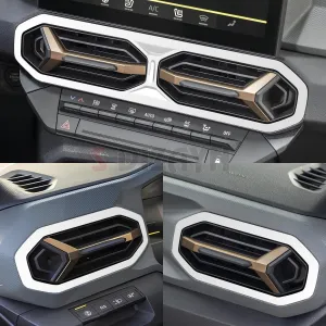 S-Dizayn Renault Duster Krom Havalandırma Çerçevesi 3 Prç. 2024 Üzeri (Parlak Krom) A+ Kalite thumb 5