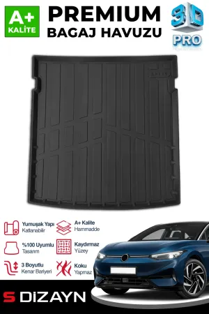 s-dizayn uyumlu VW ID7 3D Pro Bagaj Havuzu 2023 Üzeri A+ Kalite modelleri Oto Aksesuar Shop'de. Kaliteli malzeme, hızlı kargo ve güvenli alışverişle hemen