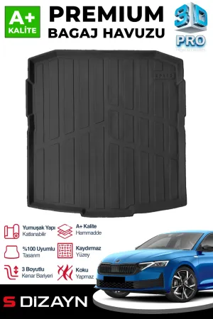 s-dizayn uyumlu Skoda Octavia 3D Pro Bagaj Havuzu 2024 Üzeri A+ Kalite modelleri Oto Aksesuar Shop'de. Kaliteli malzeme, hızlı kargo ve güvenli alışverişle