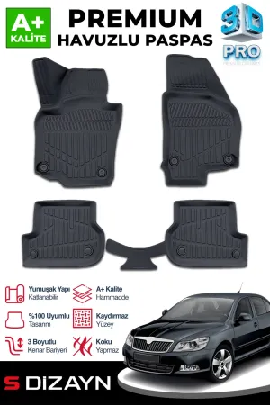 Skoda Octavia 2004-2013 (1Z) uyumlu 2 3D Pro Havuzlu Paspas 2004-2013 A+ Kalite modelleri Oto Aksesuar Shop'de. Kaliteli malzeme, hızlı kargo ve güvenli