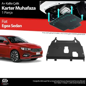 Fiat Egea Hatchback 2015-Günümüz (HB) uyumlu HB Çelik Karter Muhafaza Koruma 2015 Üzeri A+ Kalite modelleri Oto Aksesuar Shop'de. Kaliteli malzeme, hızlı kargo