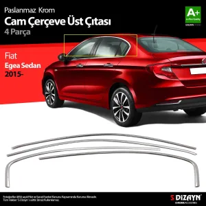 Fiat Egea Sedan 2015-Günümüz (Type 356) uyumlu SD Krom Cam Üst Çıtası 4 Prç. 2015 Üzeri (Mat Krom) A+ Kalite modelleri Oto Aksesuar Shop'de. Kaliteli malzeme,