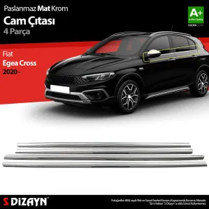 Fiat Egea Cross 2015-Günümüz uyumlu Cross Krom Cam Çıtası 4 Prç. 2020 Üzeri (Mat Krom) A+ Kalite modelleri Oto Aksesuar Shop'de. Kaliteli malzeme, hızlı kargo