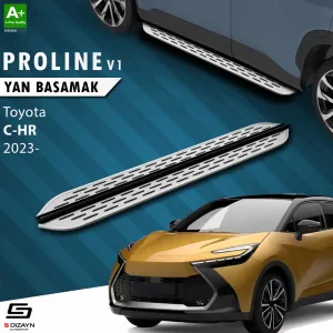 Toyota C-HR 2023-Günümüz (AX20) uyumlu 2 OEM Still Pro V1 Aluminyum Yan Basamak 173 Cm 2023 Üzeri A+ Kalite modelleri Oto Aksesuar Shop'de. Kaliteli malzeme,