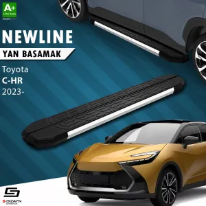 Toyota C-HR 2023-Günümüz (AX20) uyumlu 2 NewLine Krom Yan Basamak 173 Cm 2023 Üzeri A+ Kalite modelleri Oto Aksesuar Shop'de. Kaliteli malzeme, hızlı kargo ve
