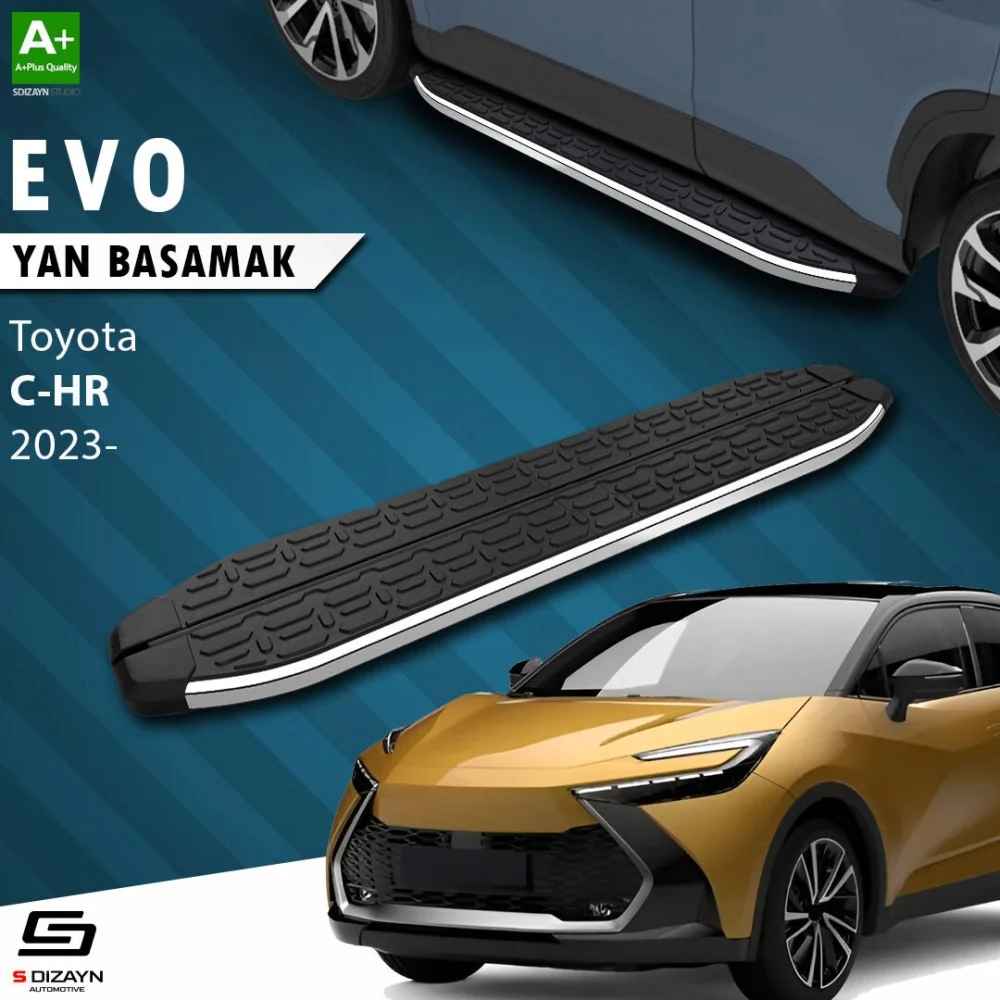 Toyota C-HR 2 Evo Krom Yan Basamak 173 Cm 2023 Üzeri A+ Kalite