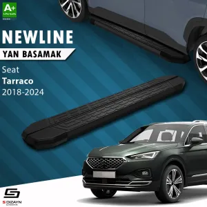 Seat Tarraco 2018-Günümüz (KN2) uyumlu NewLine Siyah Yan Basamak 193 Cm 2018-2024 A+ Kalite modelleri Oto Aksesuar Shop'de. Kaliteli malzeme, hızlı kargo ve
