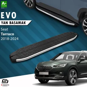 Seat Tarraco 2018-Günümüz (KN2) uyumlu Evo Krom Yan Basamak 193 Cm 2018-2024 A+ Kalite modelleri Oto Aksesuar Shop'de. Kaliteli malzeme, hızlı kargo ve güvenli