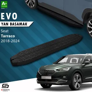 Seat Tarraco 2018-Günümüz (KN2) uyumlu Evo Siyah Yan Basamak 193 Cm 2018-2024 A+ Kalite modelleri Oto Aksesuar Shop'de. Kaliteli malzeme, hızlı kargo ve