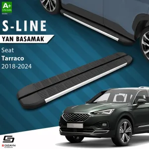 Seat Tarraco 2018-Günümüz (KN2) uyumlu S-Line Aluminyum Yan Basamak 193 Cm 2018-2024 A+ Kalite modelleri Oto Aksesuar Shop'de. Kaliteli malzeme, hızlı kargo ve