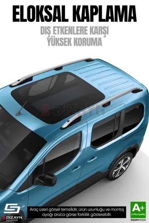 S-Dizayn VW Transporter T5 Uzun Şase Aluminyum Gri Tavan Çıtası 2003-2015 A+ Kalite thumb 2