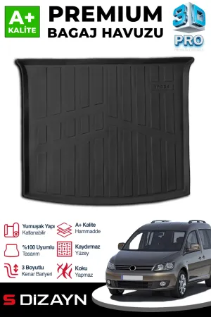 s-dizayn uyumlu VW Caddy 3D Pro Bagaj Havuzu 2010-2015 A+ Kalite modelleri Oto Aksesuar Shop'de. Kaliteli malzeme, hızlı kargo ve güvenli alışverişle hemen