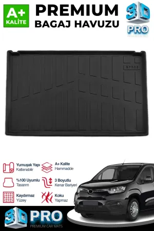 s-dizayn uyumlu Toyota Proace City Seperatörlü 3D Pro Bagaj Havuzu 2019 Üzeri A+ Kalite modelleri Oto Aksesuar Shop'de. Kaliteli malzeme, hızlı kargo ve