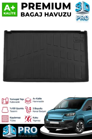 s-dizayn uyumlu Fiat Doblo Seperatörlü 3D Pro Bagaj Havuzu 2023 Üzeri A+ Kalite modelleri Oto Aksesuar Shop'de. Kaliteli malzeme, hızlı kargo ve güvenli