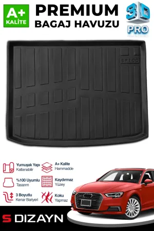 Audi A3 2020-Günümüz (8Y) uyumlu HB 3D Pro Bagaj Havuzu Üst Bagaj 2020 Üzeri A+ Kalite modelleri Oto Aksesuar Shop'de. Kaliteli malzeme, hızlı kargo ve güvenli