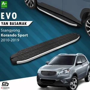 S-Dizayn Ssangyong Korando Sport Evo Krom Yan Basamak 203 Cm 2010-2019 A+ Kalite thumb 1