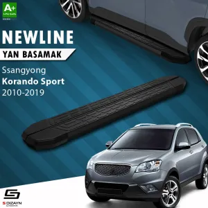 S-Dizayn Ssangyong Korando Sport NewLine Siyah Yan Basamak 203 Cm 2010-2019 A+ Kalite thumb 1