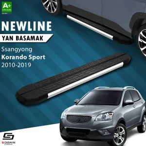 S-Dizayn Ssangyong Korando Sport NewLine Krom Yan Basamak 203 Cm 2010-2019 A+ Kalite thumb 1