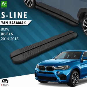 BMW X6 2014-2019 (F16) uyumlu F16 S-Line Siyah Yan Basamak 193 Cm 2014-2018 A+ Kalite modelleri Oto Aksesuar Shop'de. Kaliteli malzeme, hızlı kargo ve güvenli