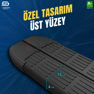Citroen Jumpy 3 Uzun Şase S-Line Siyah Yan Basamak 243 Cm 2016 Üzeri A+ Kalite - Görsel 3