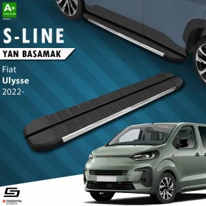 S-Dizayn Fiat Ulysse Uzun Şase S-Line Krom Yan Basamak 243 Cm 2022 Üzeri A+ Kalite thumb 1