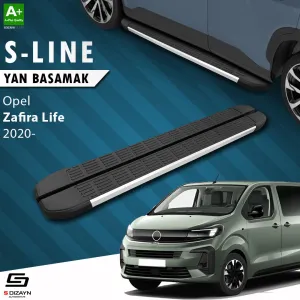 Opel Zafira 2019-Günümüz uyumlu Life Uzun Şase S-Line Aluminyum Yan Basamak 243 Cm 2020 Üzeri A+ Kalite modelleri Oto Aksesuar Shop'de. Kaliteli malzeme, hızlı