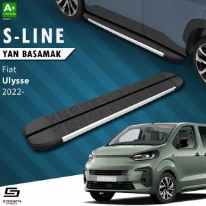 S-Dizayn Fiat Ulysse Uzun Şase S-Line Aluminyum Yan Basamak 243 Cm 2022 Üzeri A+ Kalite thumb 1