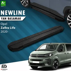 Opel Zafira 2019-Günümüz uyumlu Life Uzun Şase NewLine Siyah Yan Basamak 243 Cm 2020 Üzeri A+ Kalite modelleri Oto Aksesuar Shop'de. Kaliteli malzeme, hızlı