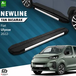 S-Dizayn Fiat Ulysse Uzun Şase NewLine Krom Yan Basamak 243 Cm 2022 Üzeri A+ Kalite thumb 1