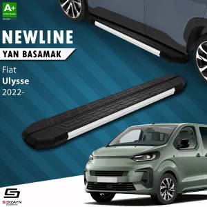 S-Dizayn Fiat Ulysse Uzun Şase NewLine Aluminyum Yan Basamak 243 Cm 2022 Üzeri A+ Kalite thumb 1