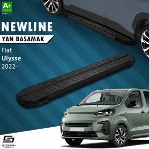 S-Dizayn Fiat Ulysse Kısa Şase NewLine Siyah Yan Basamak 213 Cm 2022 Üzeri A+ Kalite thumb 1