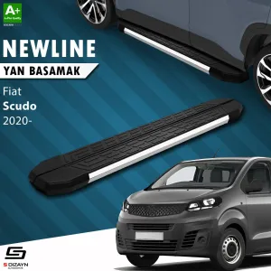 S-Dizayn Fiat Scudo 3 Kısa Şase NewLine Krom Yan Basamak 213 Cm 2020 Üzeri A+ Kalite thumb 1