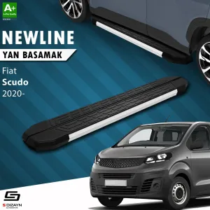 S-Dizayn Fiat Scudo 3 Kısa Şase NewLine Aluminyum Yan Basamak 213 Cm 2020 Üzeri A+ Kalite thumb 1