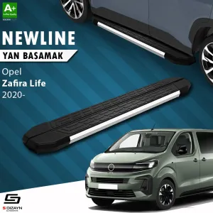 Opel Zafira 2019-Günümüz uyumlu Life Kısa Şase NewLine Krom Yan Basamak 213 Cm 2020 Üzeri A+ Kalite modelleri Oto Aksesuar Shop'de. Kaliteli malzeme, hızlı