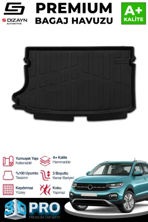 s-dizayn uyumlu VW T-Cross 3D Pro Bagaj Havuzu 2022 Üzeri A+ Kalite modelleri Oto Aksesuar Shop'de. Kaliteli malzeme, hızlı kargo ve güvenli alışverişle hemen