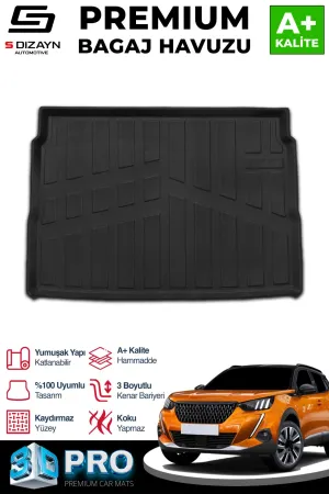 Peugeot 2008 2019-Günümüz (P24) uyumlu Üst Bagaj 3D Pro Bagaj Havuzu 2019 Üzeri A+ Kalite modelleri Oto Aksesuar Shop'de. Kaliteli malzeme, hızlı kargo ve