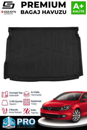 s-dizayn uyumlu VW Golf 6 3D Pro Bagaj Havuzu 2008-2012 A+ Kalite modelleri Oto Aksesuar Shop'de. Kaliteli malzeme, hızlı kargo ve güvenli alışverişle hemen