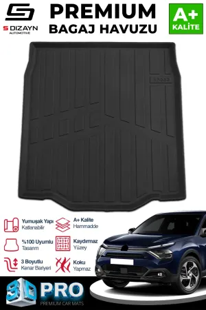 s-dizayn uyumlu Citroen C4X İnce Stepne 3D Pro Bagaj Havuzu 2023 Üzeri A+ Kalite modelleri Oto Aksesuar Shop'de. Kaliteli malzeme, hızlı kargo ve güvenli