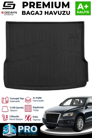 Audi Q5 2008-2017 (8R) uyumlu 3D Pro Bagaj Havuzu 2009-2017 A+ Kalite modelleri Oto Aksesuar Shop'de. Kaliteli malzeme, hızlı kargo ve güvenli alışverişle
