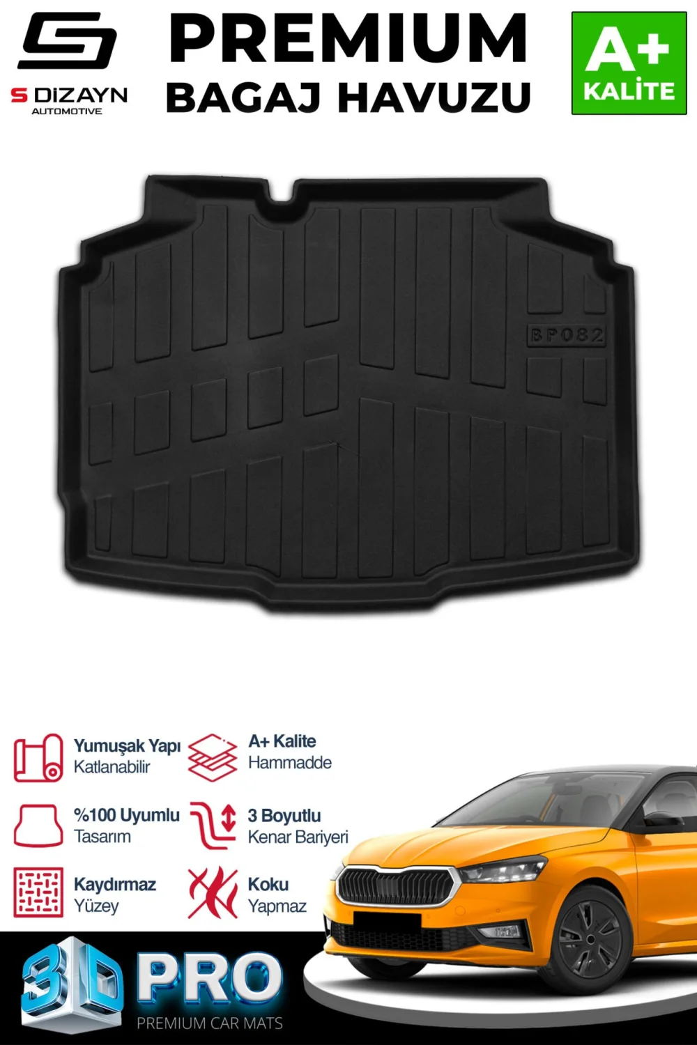 Drs Tuning Skoda Fabia 3D Pro Bagaj Havuzu Alt Bagaj 2021 Üzeri A+ Kalite