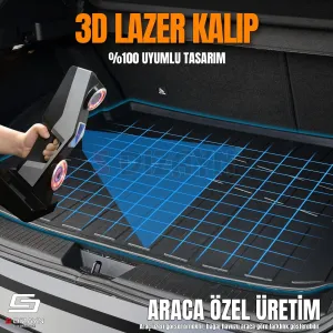 Drs Tuning Fiat Doblo Seperatörsüz 3D Pro Bagaj Havuzu 2023 Üzeri A+ Kalite - Görsel 3