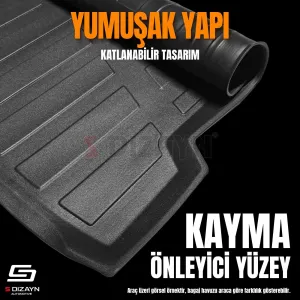 Drs Tuning Fiat Doblo Seperatörsüz 3D Pro Bagaj Havuzu 2023 Üzeri A+ Kalite - Görsel 5